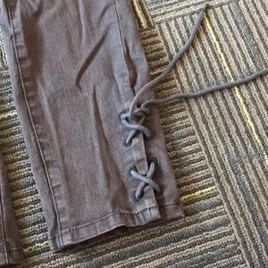 Black Jeans with tie detail